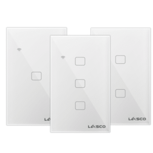 Lasco WiFi Glass Wall Switches White