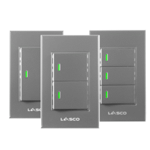 Lasco WiFi Mechanical Wall Switches Grey Matte