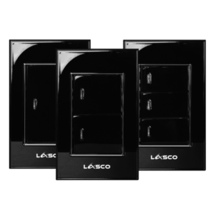 Lasco WiFi Mechanical Wall Switches Black Glossy
