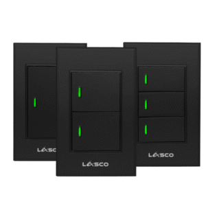 Lasco WiFi Mechanical Wall Switches Black Matte