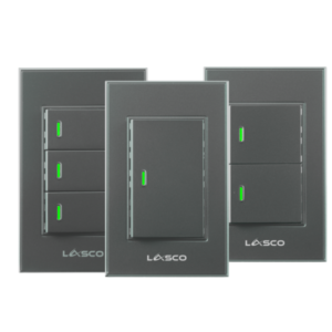 Lasco Wifi Mechanical Wall Switch Dark Grey Matte