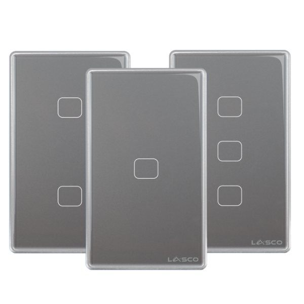 Lasco Wifi Glass Switch Framed Flat Button 1/2/3 GANG (Black,White, Gray) - Image 3